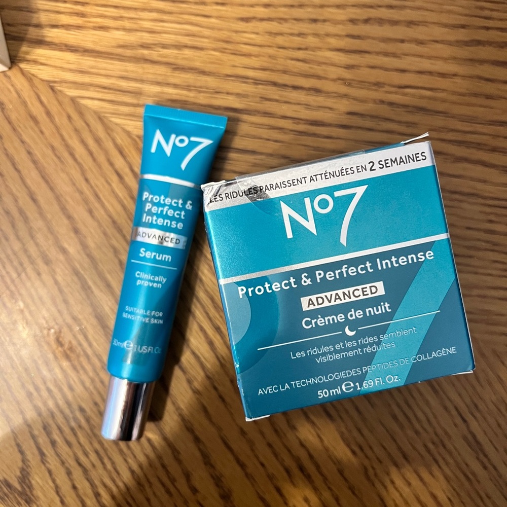 No7 Protect & Perfect Intense Serum and Night Cream